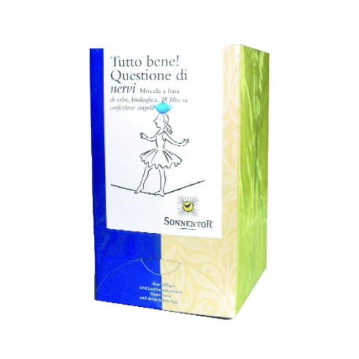 Infuso Tutto Bene Sonnentor Questione di nervi scatola da 18 filtri Infuso Tutto Bene Sonnentor Questione di nervi scatola da 18 filtri