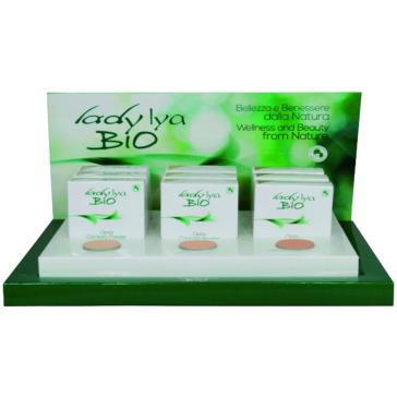 Espositore Cipria Compatta con 3 tester + 6x3 colori tot 18 pz Espositore Cipria Compatta con 3 tester + 6x3 colori tot 18 pz