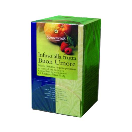 Infuso Frutta Buon Umore Sonnentor scatola da 18 filtri bio Infuso Frutta Buon Umore Sonnentor scatola da 18 filtri bio