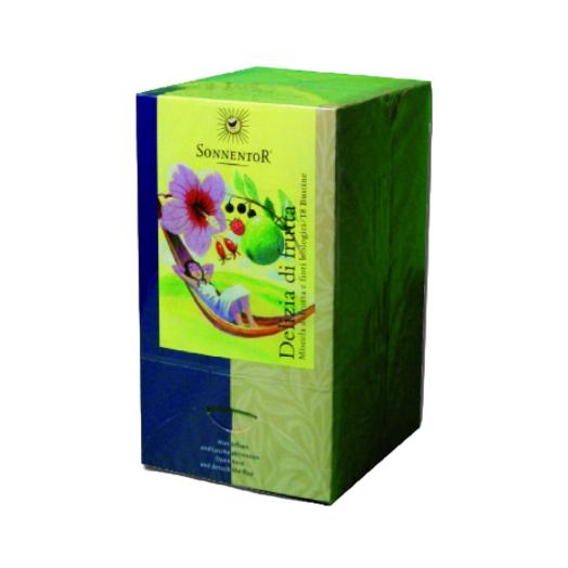 Infuso Frutta Delizia Sonnentor scatola da 18 filtri bio Infuso Frutta Delizia Sonnentor scatola da 18 filtri bio