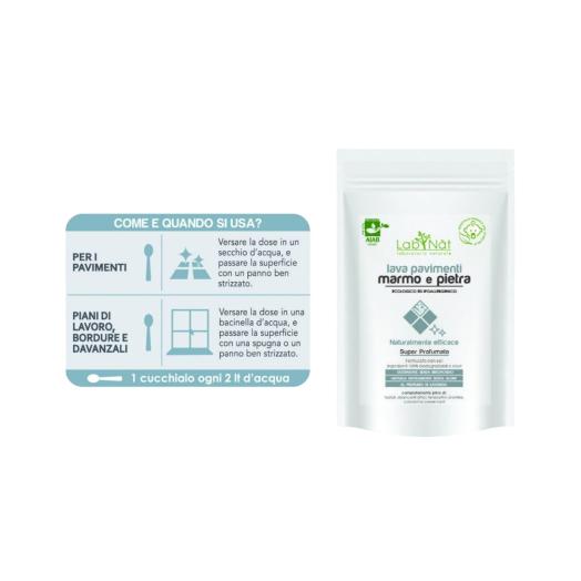 Polvere Lava Pavimenti Marmo e Pietra 500 gr. Polvere Lava Pavimenti Marmo e Pietra 500 gr.