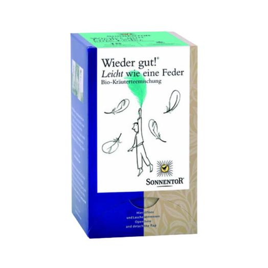 Infuso Tutto Bene Sonnentor Leggero come una piuma scatola da 18 filtri Infuso Tutto Bene Sonnentor Leggero come una piuma scatola da 18 filtri