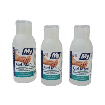 Gel mani igienizzante a base alcolica 60% 80 ml.