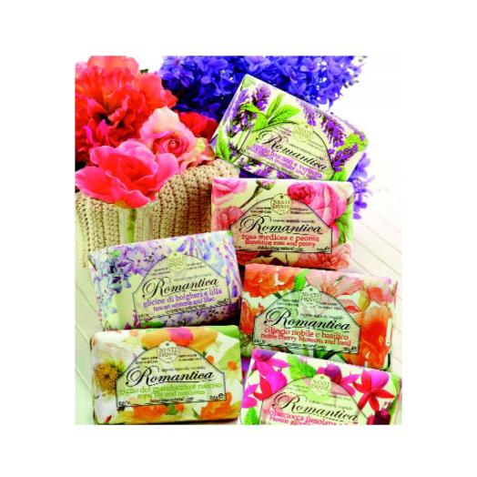 Sapone Romantica Ciliegio Nobile e Basilico  250 gr. Sapone Romantica Ciliegio Nobile e Basilico  250 gr.