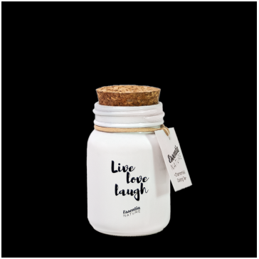 Candela in giara piccola Bianca 100 gr.camom.&oolong Candela in giara piccola Bianca 100 gr.camom.&oolong