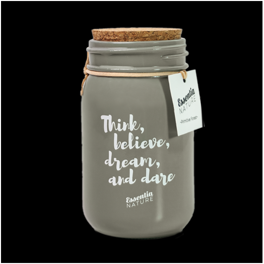 Candela in giara grande Grigia 300 gr.primitive forest Candela in giara grande Grigia 300 gr.primitive forest