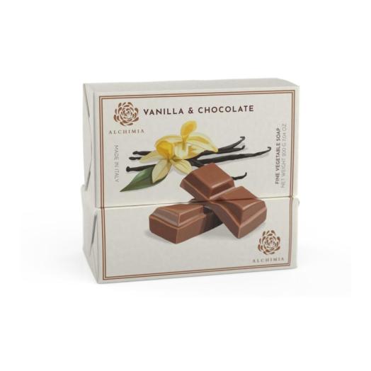 Sapone solido vegetale singolo alla Vaniglia e cioccolato  200 gr. Sapone solido vegetale singolo alla Vaniglia e cioccolato  200 gr.