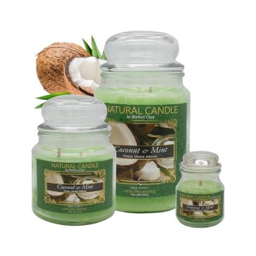 Cartone da 6 Candele Medie Coconut e Mint da 380 gr cad. Cartone da 6 Candele Medie Coconut e Mint da 380 gr cad.