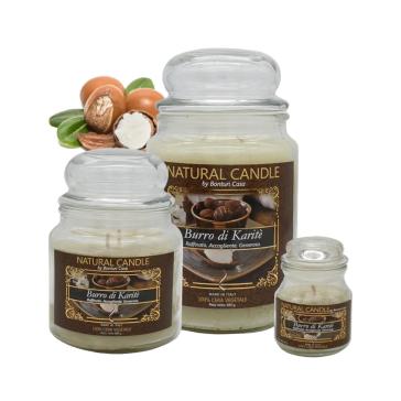Cartone da 4 Candele Grandi Burro di Karite da 580 gr cad.