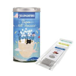 Lattina regalo con 12 filtri assortiti nelleTisane dell'Amicizia