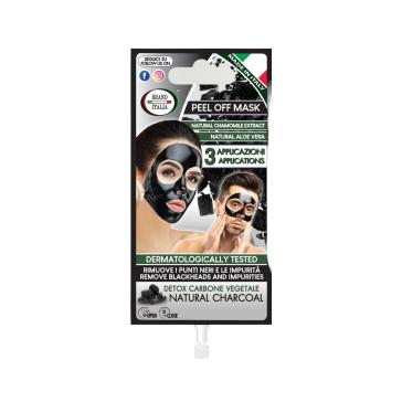 Maschera Nera Detox Carbone Vegetale Spalmabile Singola 15 ml.