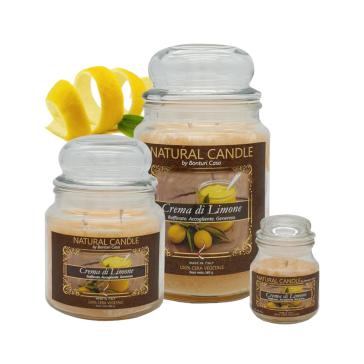 Cartone da 4 Candele Grandi Crema di Limone da 580 gr cad.
