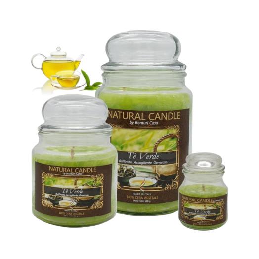 Cartone da 4 Candele Grandi The Verde da 580 gr cad.