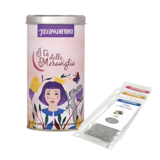 Lattina regalo con 12 filtri assortiti nelleThe delle Meraviglie Lattina regalo con 12 filtri assortiti nelleThe delle Meraviglie