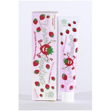 Dentifricio Dermodentino alla Fragola Eco-Bio, spazzolino omaggio tubo da 75 ml.