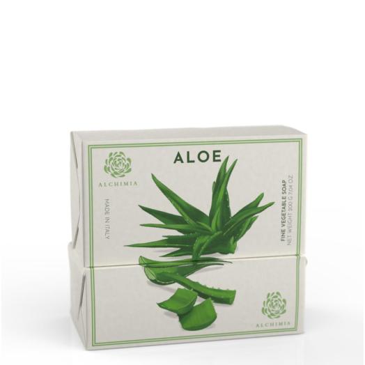 Sapone solido vegetale singolo all aloe 200 gr.