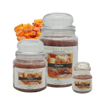 Cartone da 4 Candele Grandi Ambre da 580 gr cad.