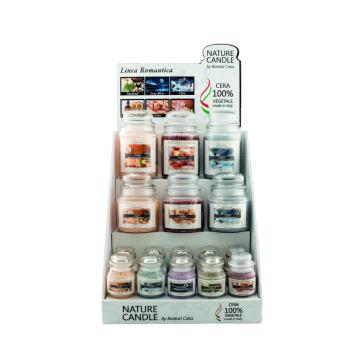 Espositore Romantica con 22 candele (12 da 90gr+6 da 380gr+4 da 580gr)