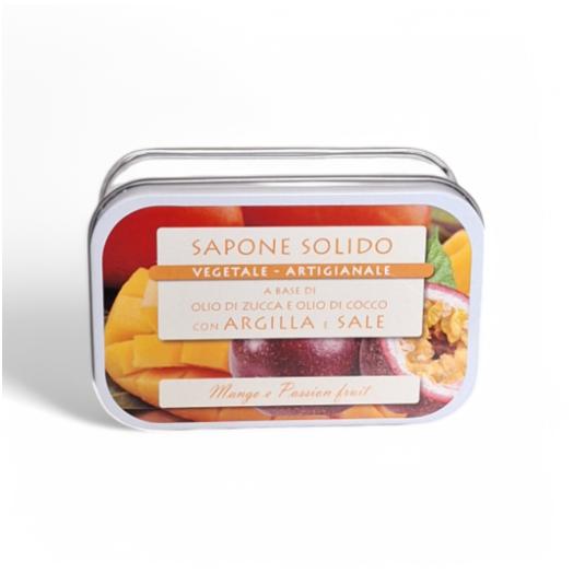 saponetta al sale e argilla 85g MANGO E PASSION FRUIT