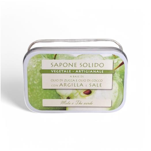 saponetta al sale e argilla 85g MELA E THE VERDE IPA