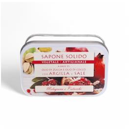saponetta al sale e argilla 85g MELOGRANO E PISTACCHI IPA