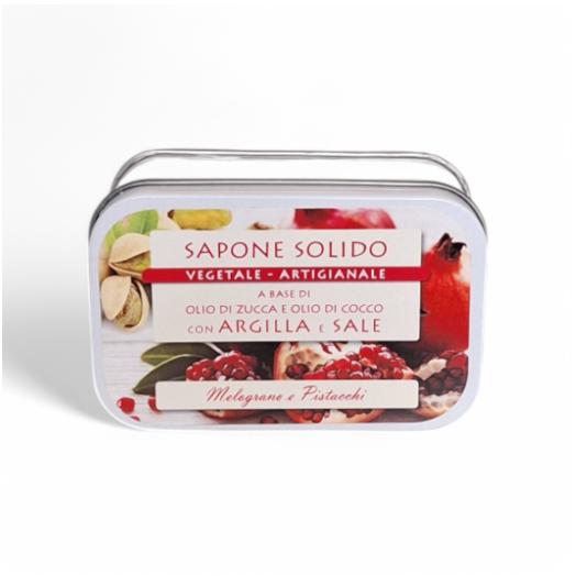 saponetta al sale e argilla 85g MELOGRANO E PISTACCHI IPA