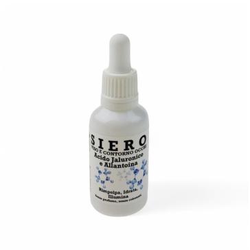 Siero viso e contorno occhi allo Jaluronico e Allantoina ml. 30 Siero viso e contorno occhi allo Jaluronico e Allantoina ml. 30