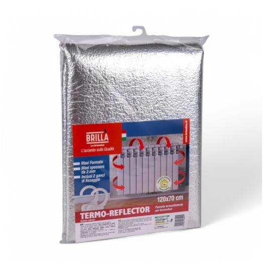 Termoriflettente per caloriferi 120x70 cm con ganci di fissaggio