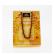 Collana Baby in Ambra Cognac con chiusura a vite e scatola da regalo da cm. 14x10,3x2