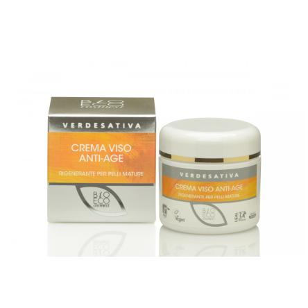 Crema viso Bioattiva Anti Age - Rigenerante per pelli mature vaso 50 ml.