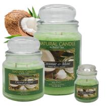 Cartone da 6 Candele Piccole Coconut Mint da 90 gr cad.