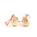 Scatola da 12 pendenti PANNA con mamma bimbo natalizio in resina cm. 4 x 4,5 alto cm. 6