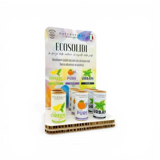 Espositore Stick solido deodorante 8 x i 3 tipi tot. pz. 24 da 50 gr.