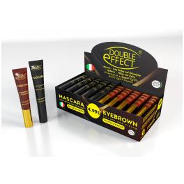 Box da banco con 24 mascara da 10 ml. + 24 Eyebrown per sopracciglia da 6 ml