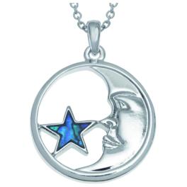 Collana Stella e Luna Conchiglia di Paua