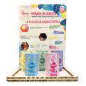 Espositore da banco cm.30x23x42 con 21 bombe da doccia  miste