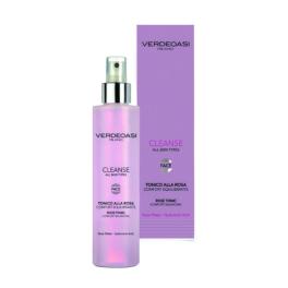 Tonico alla Rosa Equilibrante Pelli Miste Verdeoasi con Jaluronico 200 ml.