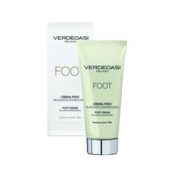 Crema Piedi Rilassante Rinfrescante Verdeoasi con Jaluronico e Menta 100 ml.