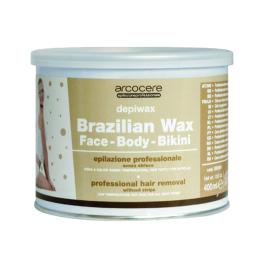 Cera a caldo Brasiliana per Viso-Corpo-Bikini senza strisce Depiwax vaso da 400 ml