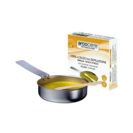 Cera a caldo Gialla senza strisce Velour+spatola pentolino da 120 gr
