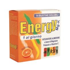 Integratore Energy Mg-K Magnesio-Potassio-Vitamina C  Confezione 14 bustine