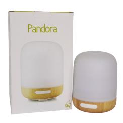 Diffusore ultrasuoni Pandora in  Legno e Vetro con cavo elettrico