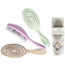 Pacco da 12 Spazzola "Lyane" per Capelli districante e da Massaggio in colori assortiti e prezzo incredibile