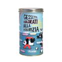 Lattina regalo cm.16 x 9  con gessetti colorati  150 gr.