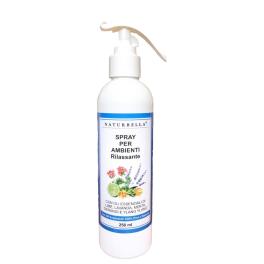 Spray Ambienti Rilassante Naturbella con Oli Essenziali Alcool 75% 250 ml.