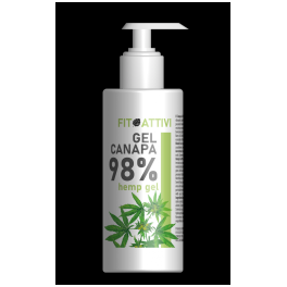 Flacone di gel a base di Canapa 98% e altre erbe Piccolo  da 100 ml.