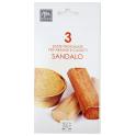 Confezione da cm.20x10 con 3 buste profumatissime per cassetto gusto Sandalo