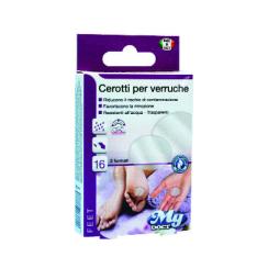 Cerotti per Verruche Resistenti all Acqua Favoriscono la Rimozione 16 pz.