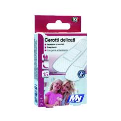 Cerotti Delicati Protettivi con Garza Antiaderente Confezione 15 pz.