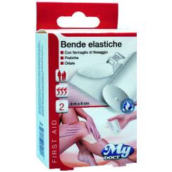 Bende Elastiche 4 mt x 6 cm confezioni da 2 pz